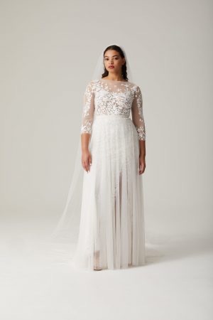 Circle Overskirt with Embroidered Waistband | Hermione de Paula Bridal Boutique